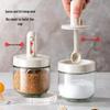 Yongduo Glass Seasoning Jar with Retractable Spoon Lid