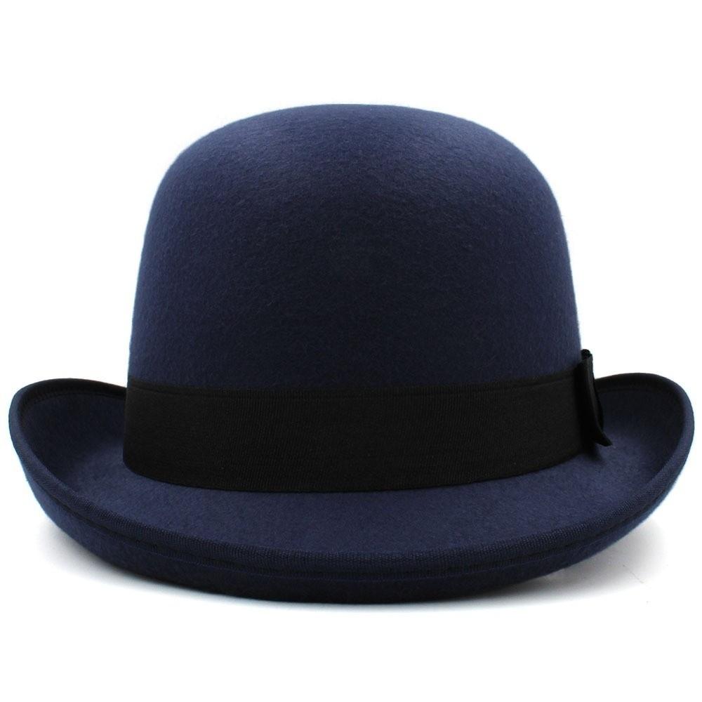 Solid Color Magician Hat Wide Edge Gentleman Hat New Jazz Cap  Men and Women