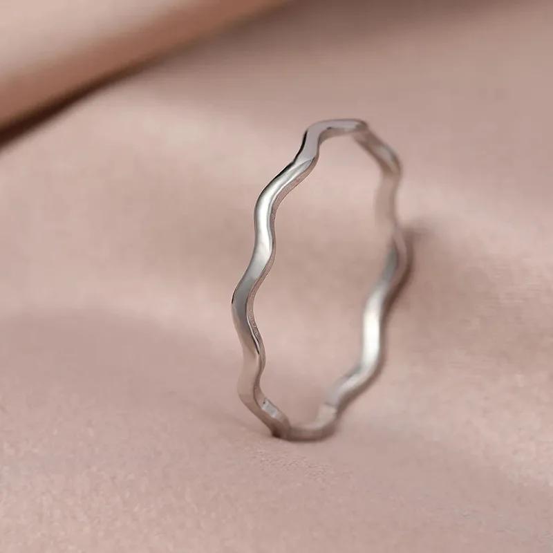

Wave simple niche trend luxury ring for women, elegant and personalized new style, high-end design accessories 6