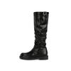 Grape Mother Winter New Long Tube Stacking Boots Women Wear High-end Thin Boots Women's Retro Korean Version Boots