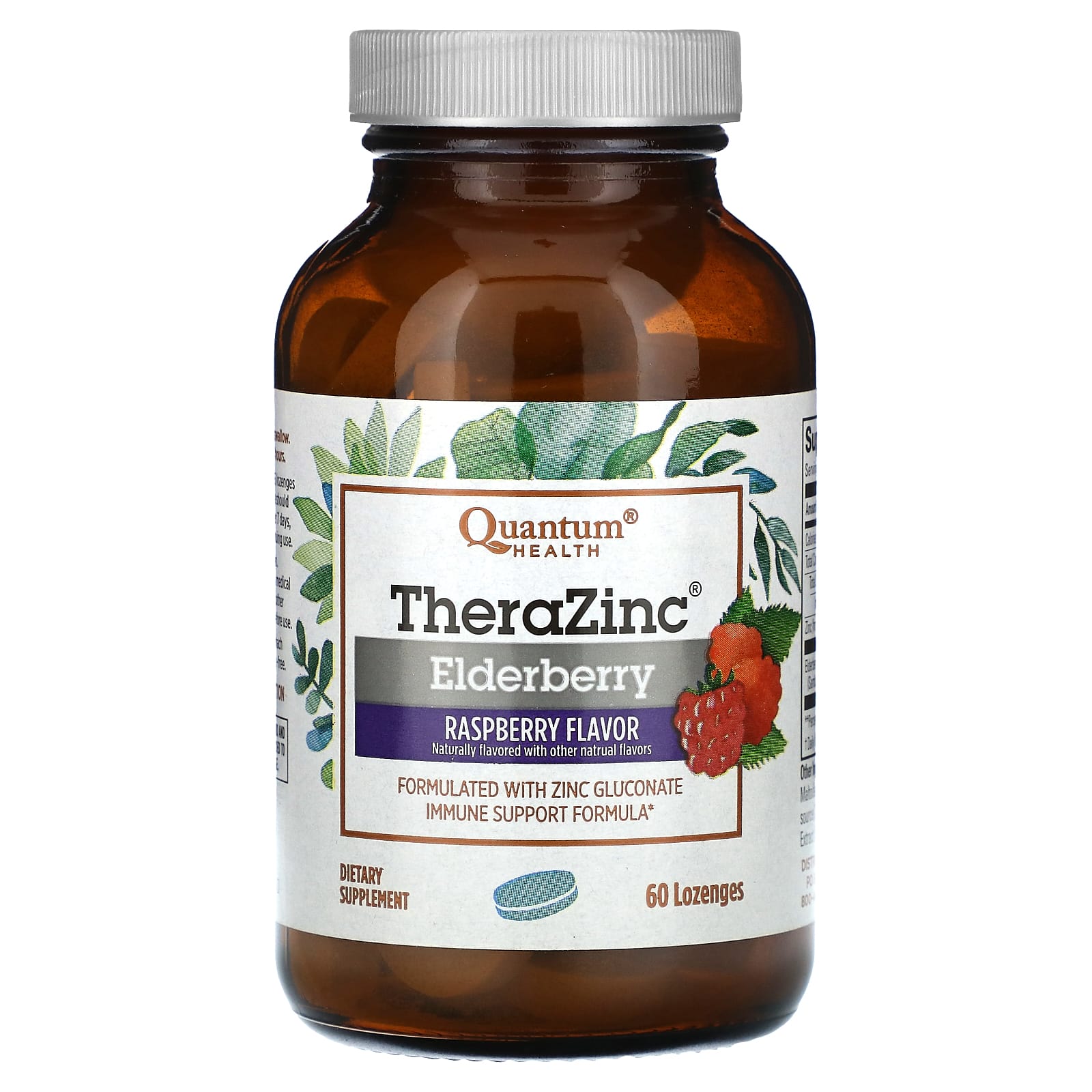 

Therazinc, Elderberry, Raspberry Flavor, 60 Lozenges