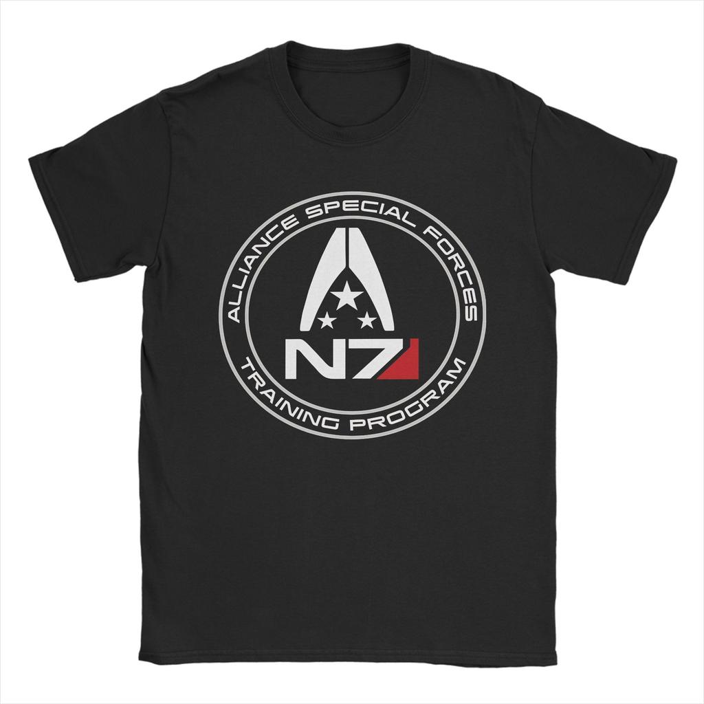 Mass Effect N7 T Shirt Beach Street Style TShirts Cotton Leisure Tee Shirt For Male Casual Top Tees