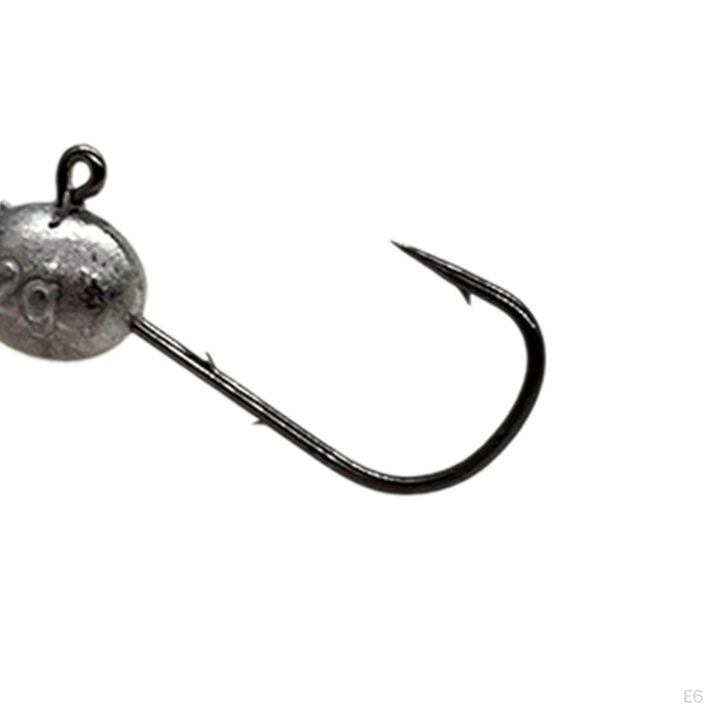 20 Pieces Egg Fishing Hooks Baits Attachments Practical High Carbon Steel Portable Equipment