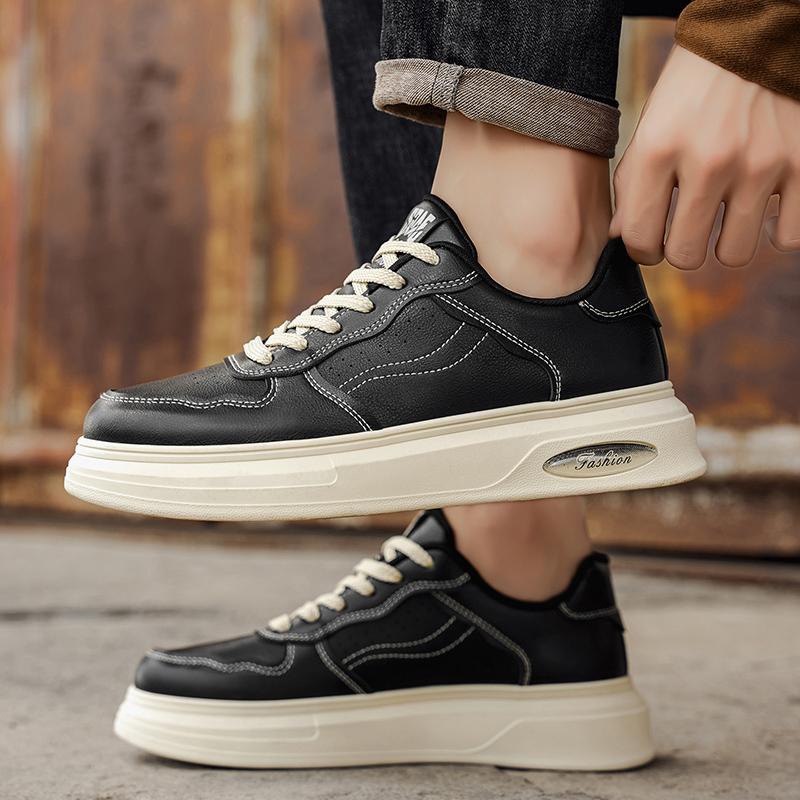 Nové Pánské Klasické Módní Nízké Tenisky na Skateboarding s Tlustou Podrážkou Pohodlné Měkké Podrážky Basketbalové Tenisky