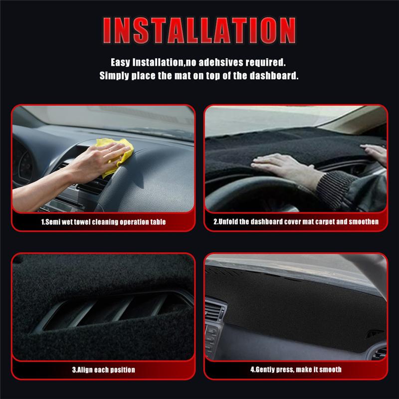 Housse de Tableau de Bord de Voiture Éviter la Lumière Tapis Anti-UV Tapis Antidérapant Pour Lexus IS250 IS350 2006-2011 Pour Android Auto Accessoires