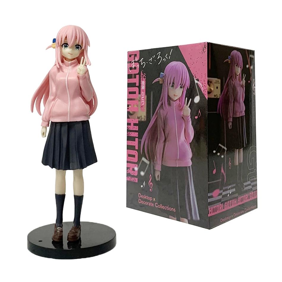 17cm Anime Figure Bocchi the Rock Hitori Gotoh Kawaii Sitting Melancholy Girl Action Figures PVC Adult Collection Model Doll Toy