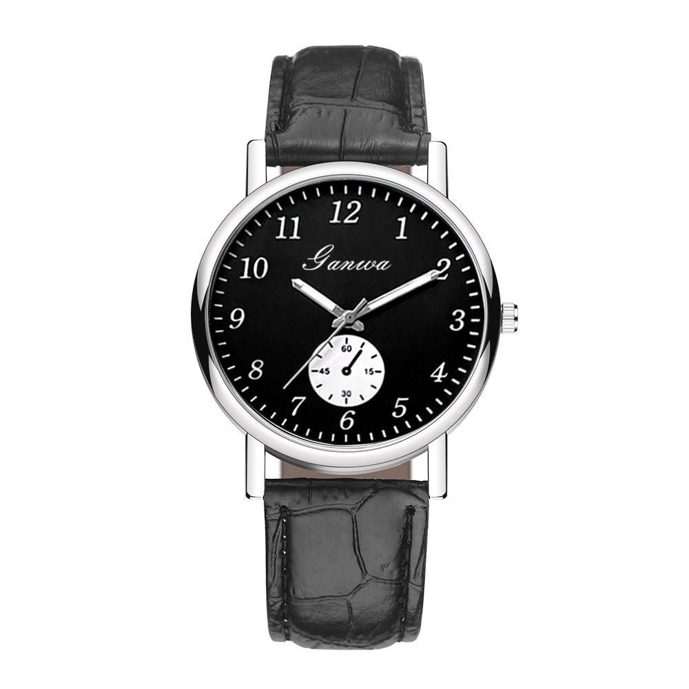 Men's watch, civil service exam watch quartz watch belt watch men
