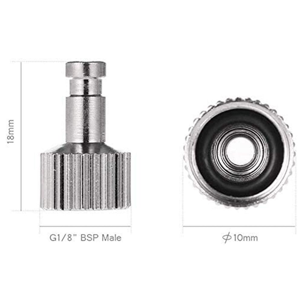 Quick Release Fitting Adapter Set for Airbrush with 5 Male and Female Connectors for Convenient Airbrush Changes