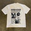 Pure Cotton Trendy Brand Student T-shirt, Round-neck Men's and Women's American High Street Print Spring Summer Casual Ins Top