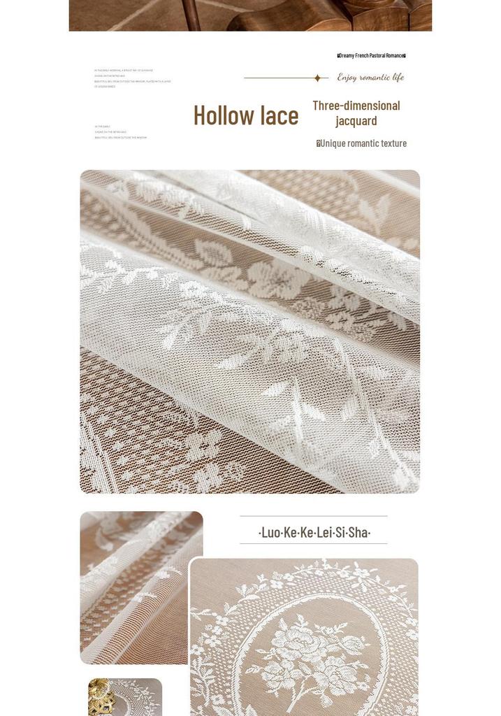 French Pastoral Lace Tablecloth: Fresh, Decorative, & Beautiful Style