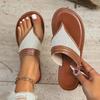 Fashion versatile retro vacation flip-flops sandals summer 2025 new lazy beach wearing cool slippers women