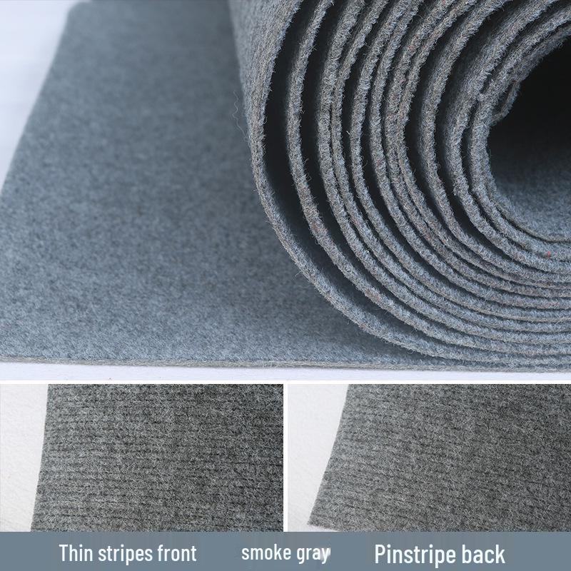 Smoke Gray Ash Exhibition Carpet - Disposable, Thickened, Wear-Resistant, and Plain