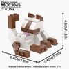 MOOXI Animal Series 62Pcs MOC Bricks Cat Figires DIY Building Blocks Kids Education Toys For Children Birthday Gift MOC3042-3045