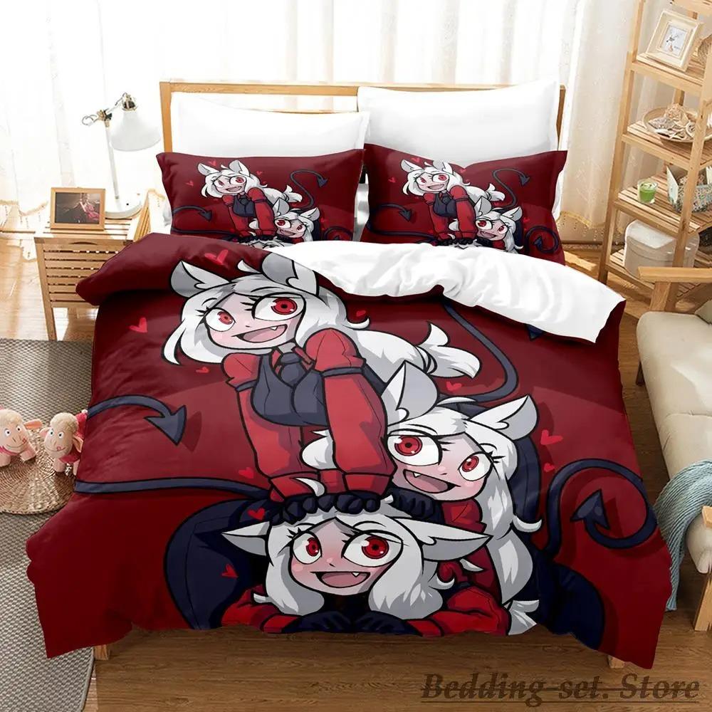 Helltaker Bedding Set Single Twin Full Queen King Size Bed Set Aldult Kid Bedroom Duvetcover Sets Anime parure de lit Bed
