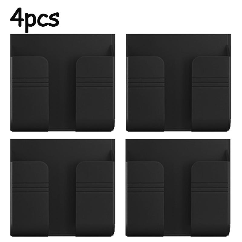 1/2/4PCS Wall Mounted Cell Phone Holder Wall Sticker Shelf Cell Phone Charging Place Holder Wall Bedside Sticky Lazy Organizer