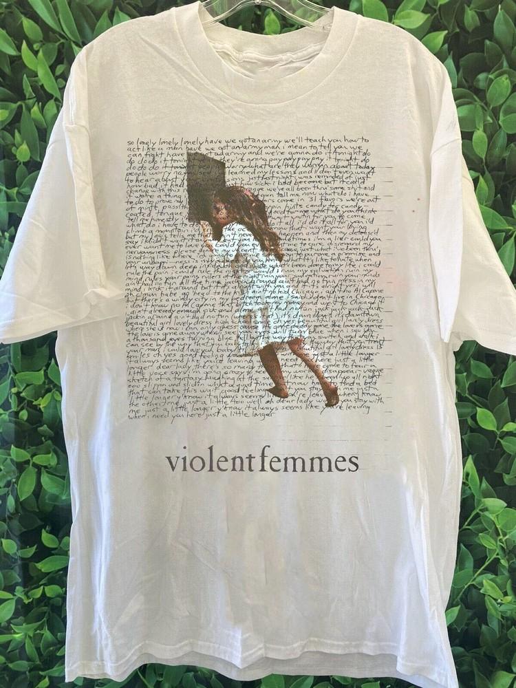 Vintage Violent Femmes Band WWhite Shirt Unisex Concert S To 5XL CR453 Unisex T-Shirt