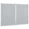Vidaxl Magnetic Board, Foldable, 100X80X1.7 Cm, Aluminum