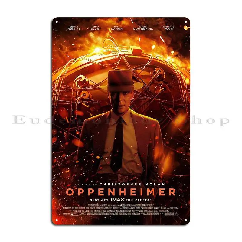 Oppenheimer Metal Plaque Poster Garage Wall Mural Designs Designing Garage Club Tin Sign Poster 20x30cm(7.8x11.8inch)
