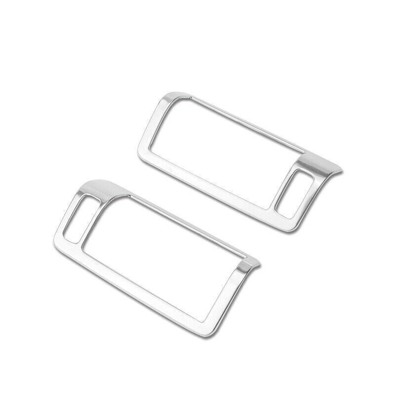 Fit For Volvo S90 2017-2021 Silver Steel B Post Air Outlet Vent Cover Trim 2PCS