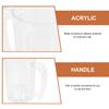 390 ml Grote Bierpul Premium Kwaliteit Plastic Drinkbeker met Comfortabele Greep Handvat voor Feesten Bruiloften Banketten Huis Waterbeker