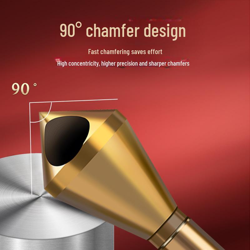 Tiangong M35 Cobalt Countersink: 90° Hole Chamfering, Chip Removal, Deburring Tool.