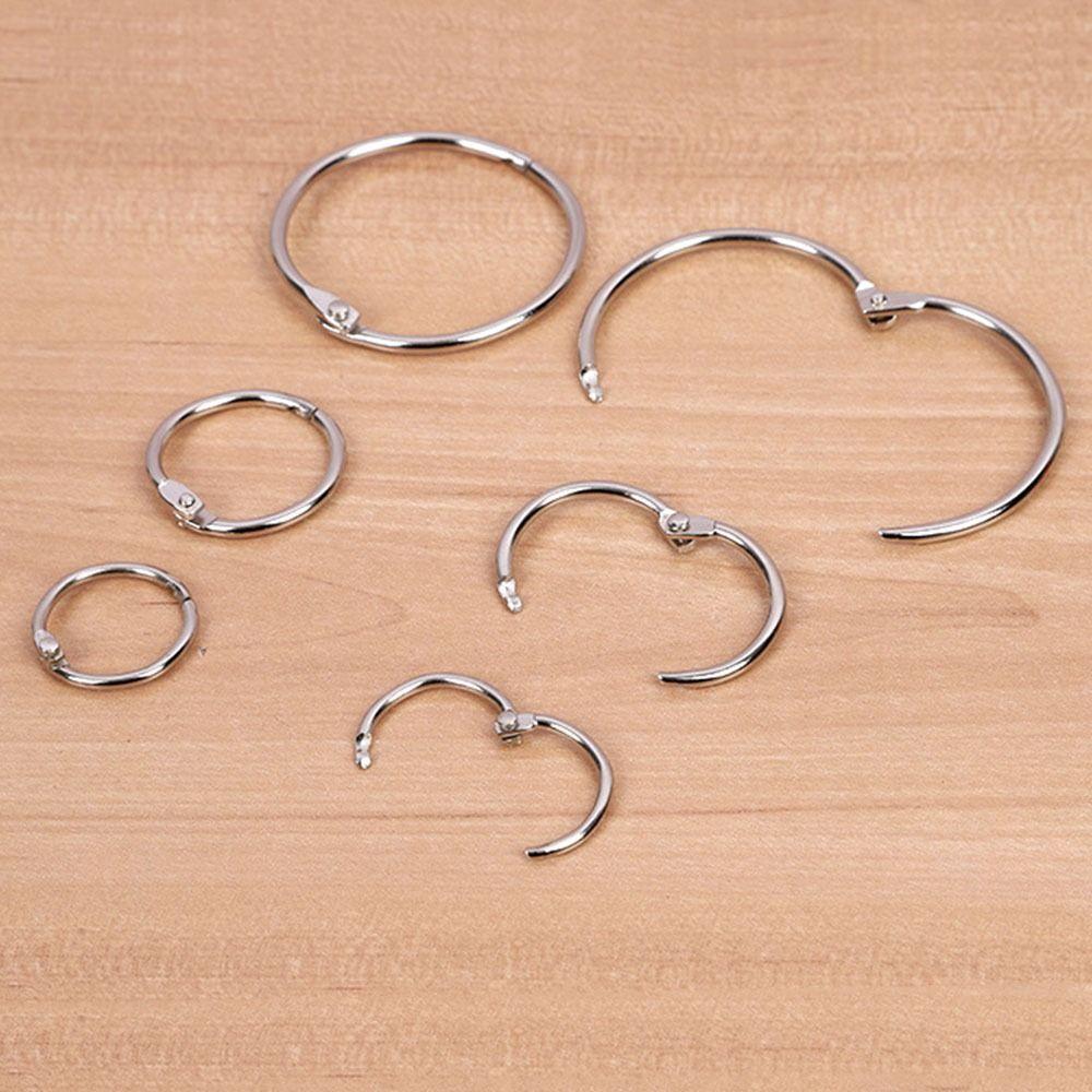 50/100Pcs O Ring Metal Binder Ring Sturdy Paper Binder Ring Loose Leaf Ring School Office Supplies