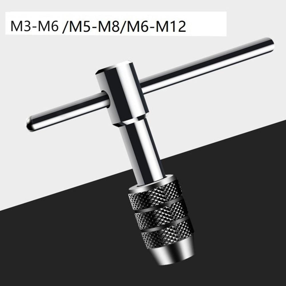 

Tap Wrench Ratchet Tap Chrome Vanadium Steel Hand Thread M3-M6