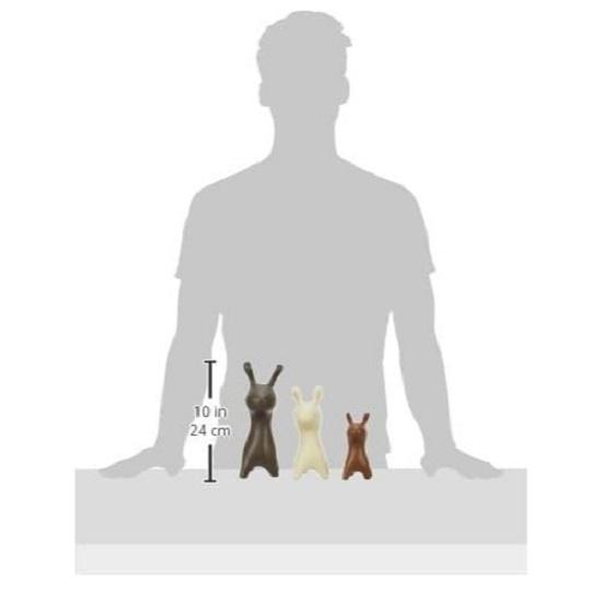 Hjemmedekor Elgfamilie Matt Finish Keramiske Figurer - (Sett med 3, Matt brun)