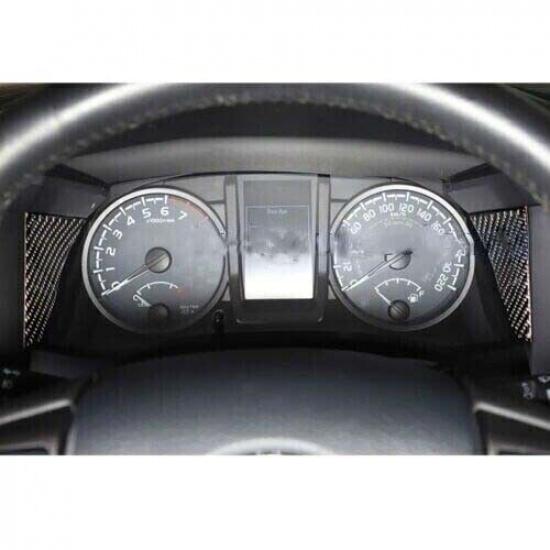 Real Carbon Fiber Dashboard Both Sides Panel Trim For Toyota Tacoma 2016- 2*