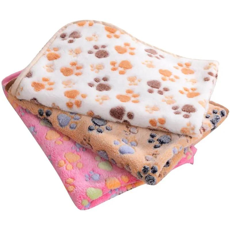 Soft Fluffy Pet Blanket Winter Warm Dog Blanket Cute Pet Bed Sheet Warm and Comfortable Cat and Dog Cushion Blanket Pet Supplies