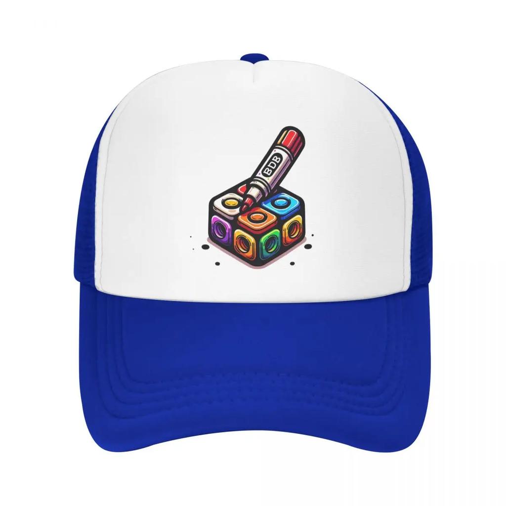 Marker Bfdi Cap Fashion Casual Mesh Baseball Caps Adjustable Hat Hip Hop Summer Unisex Baseball Hats Polychromatic
