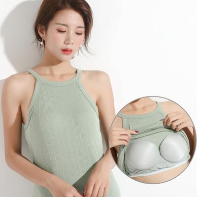 Sleeveless Cup Integrated Bra Vest Padding Vest Yoga