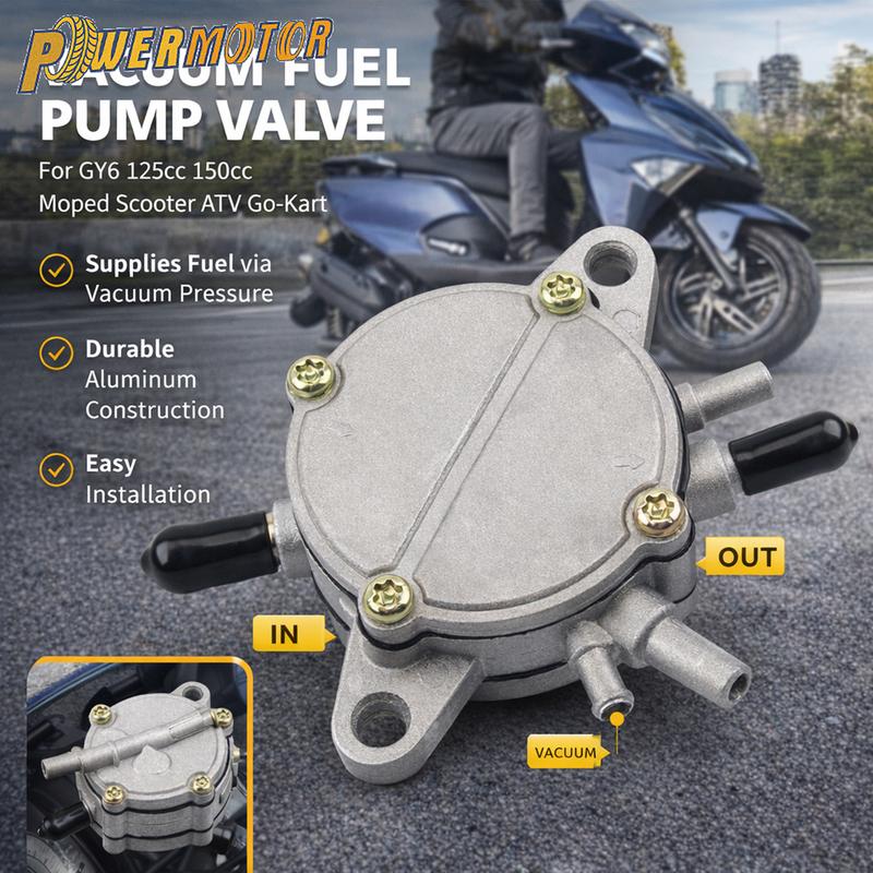 For GY6 50cc 125CC 150CC 250cc Motorcycle Vacuum Fuel Pump Valve Petcock Switch DirtBike ATV Go-Kart Scooter Replacement Parts