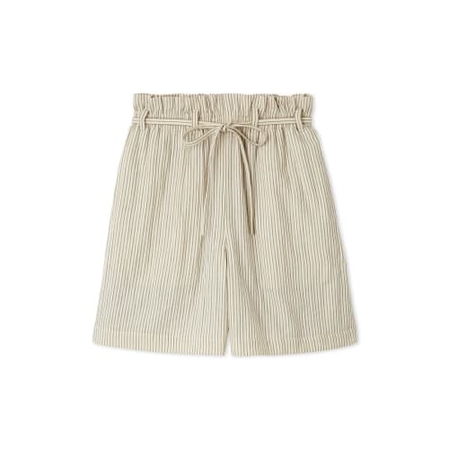 Gelato Pique Gauze Stripe Shorts PWFP254349 Women's IVR