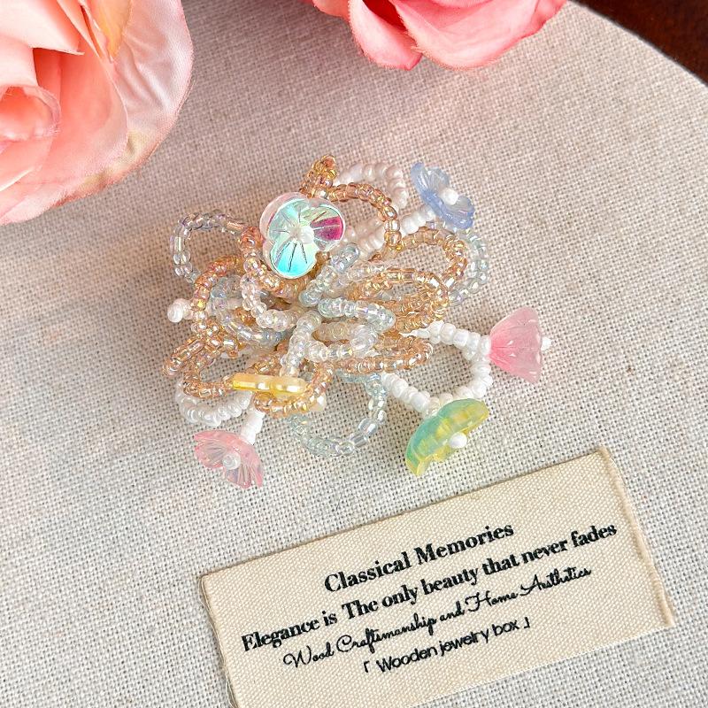 Shoe Decorations Imitation Pearl Colorful Flower Handmade DIY Beaded Shoe Buckle Shoes Decorative Accessories 2026 Fashion New