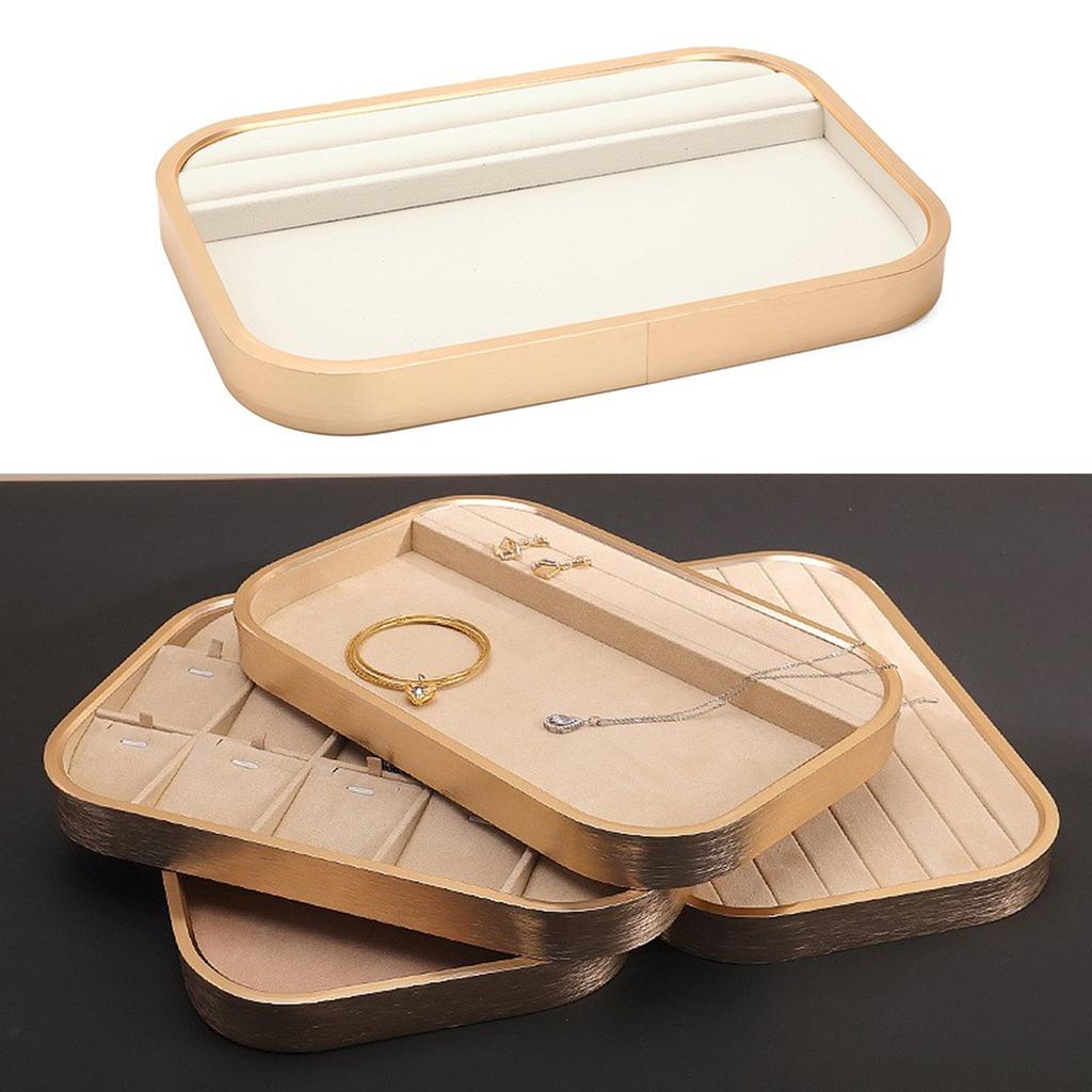 Elegant Jewelry Tray Organizers for Drawer Stackable Storage Case Home Accessory for Stylish Personalize Adornments