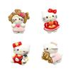 Cartoon Bear & Kitten Resin Accessories: DIY Hair Clip, Phone Case, Magnet, Keychain, Shoe Buckle Ornament