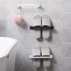 1pcs Simple Towel Bar, Towel Rack For Bathroom, Wall Mounted Towel Holder, Multifunctional Plastic Towel Rack, Bathroom Accessories