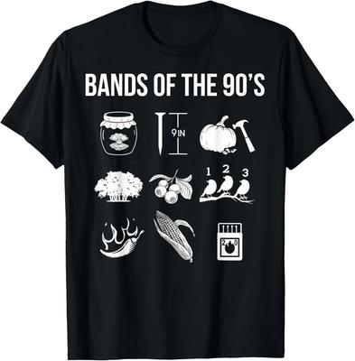 Retro 1990er Bands - Musik - 90er Musikliebhaber T-Shirt unisex T-Shirt