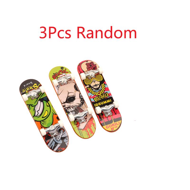 

3Pcs Mini Professional Skate Board Tech Truck Cool Finger Sports Plastic Skateboards Creative Fingertip Toys for Adult and Kids чорний