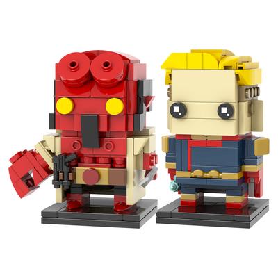 MOC Hell Boys Homelander Brickheadz Hrdinové Sci-Fi Filmové Figurky Kompatibilní Stavebnice Hračky Pro Děti Dospělé Přátele Dárky