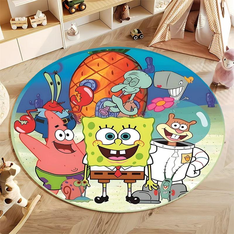 Best Seller! Classic Cartoon Doraemon Print Round Carpet Surprise Gift for Boys and Girls Bedroom Mat Living Room Sofa Study Rug