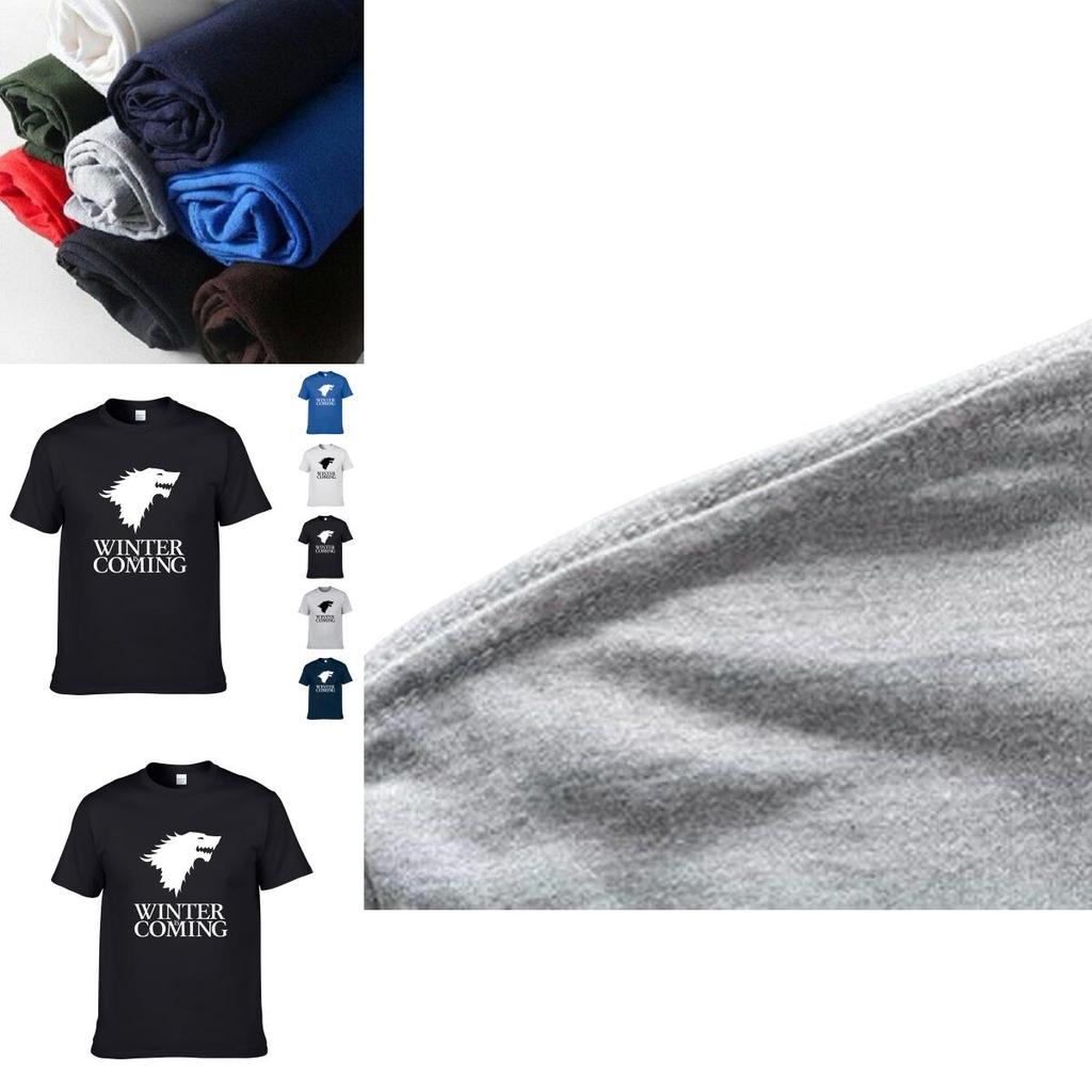 Game Of Thrones Ice Wolf Men Unisex Short Sleeve Casual T Shirt For All Seasons