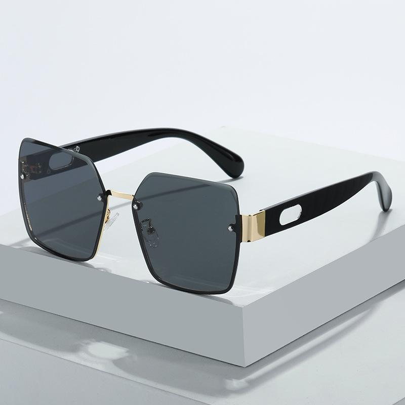 Square Sunglasses, Rimless Glasses Of The Same Style, Colorful Sunglasses Uv400.