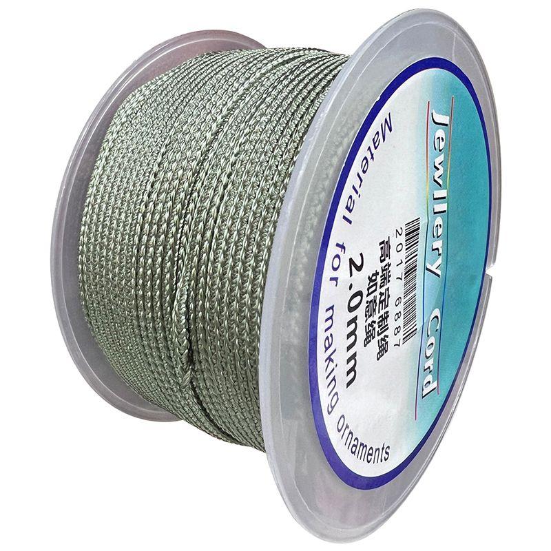 

2.0mm Ruyi Two-Color Emerald round Jade Pendant Jade Pendant Rope Light Cyan