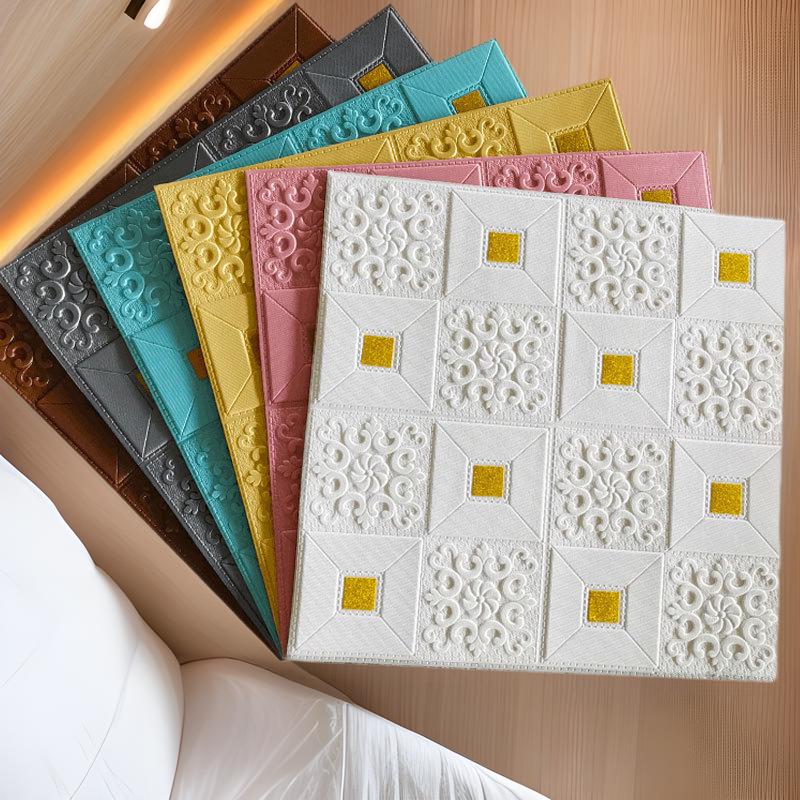 3D Waterproof Self-Adhesive Bedroom Wallpaper for Home Decoration