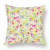 Spring Watercolor Floral Pillowcase Pink Rose Decorative  Sofa Living Room Bed  Home