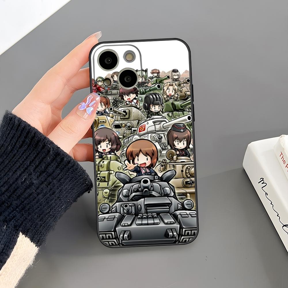 Girls Und Panzer Phone Case For Iphone 16 Plus 15 14 Pro Max 13 Mini 11 12 Xr X Xs 6 7 8 SE Plus Back Cover