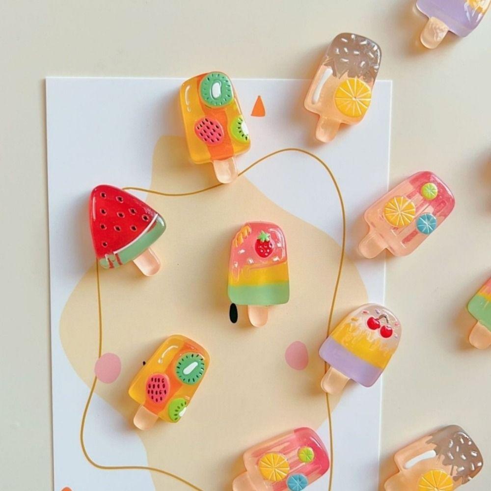 5/6pcs Strawberry Refrigerator Magnets Watermelon Magnetic Decorative Magnets Fruit Magnets  DIY