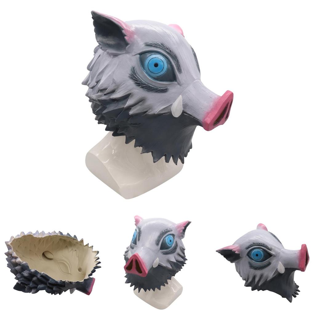 Autentická maska divočáka Hashibira Inosuke z Demon Slayer Kimetsu No Yaiba pro fanoušky anime